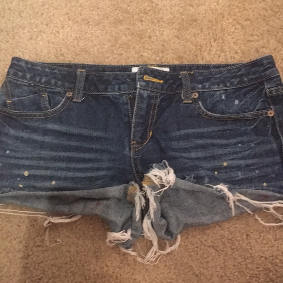 Aeropostale 9/10 jean shorts with paint original